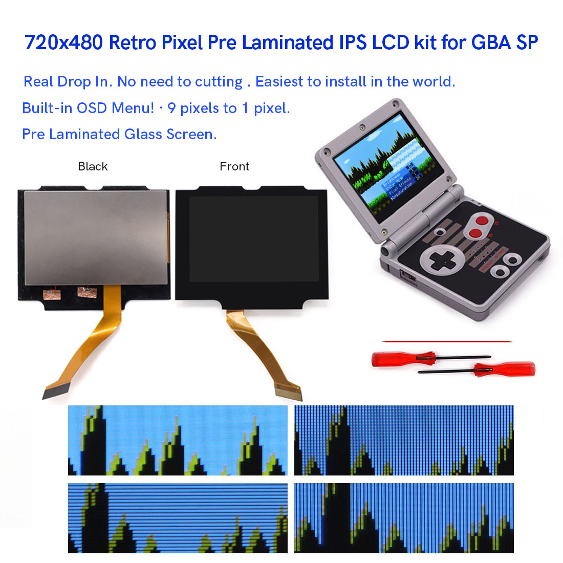 Lcd Screen Arcade - Écran LCD IPS rétroéclairé laminé HD