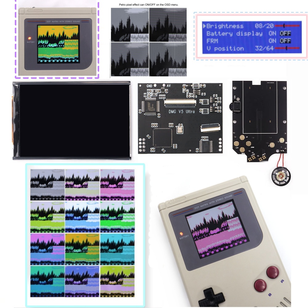 Lcd Screen Arcade - Écran RIPS à 36 couleurs changeantes