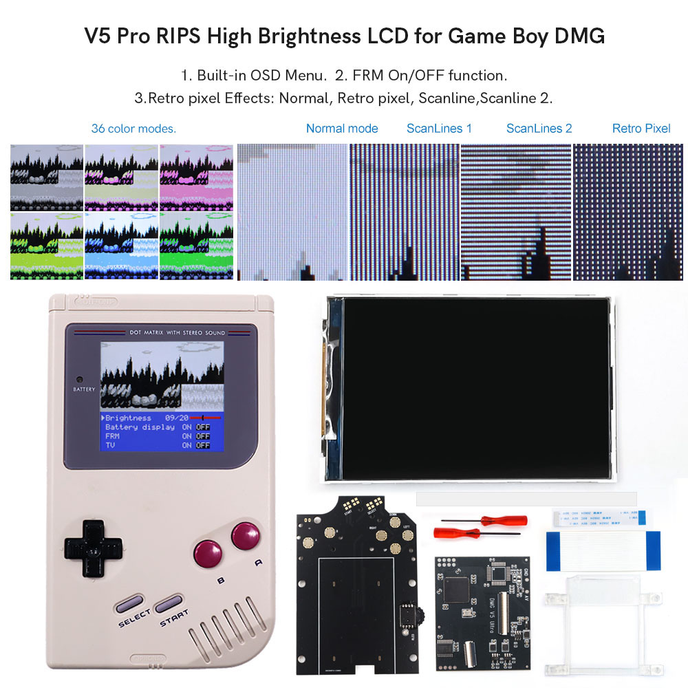 HISPEEDIDO pour GB Dmg V5 Pro, - Lcd Screen Arcade avis et prix