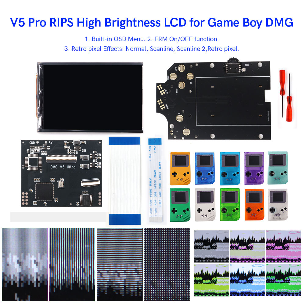 HISPEEDIDO pour GB Dmg V5 Pro, - Lcd Screen Arcade avis et prix