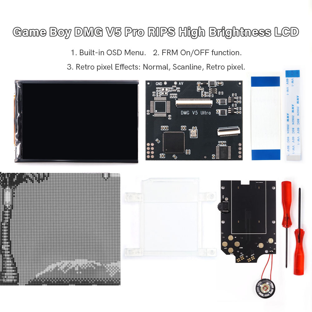 HISPEEDIDO pour GB Dmg V5 Pro, - Lcd Screen Arcade avis et prix
